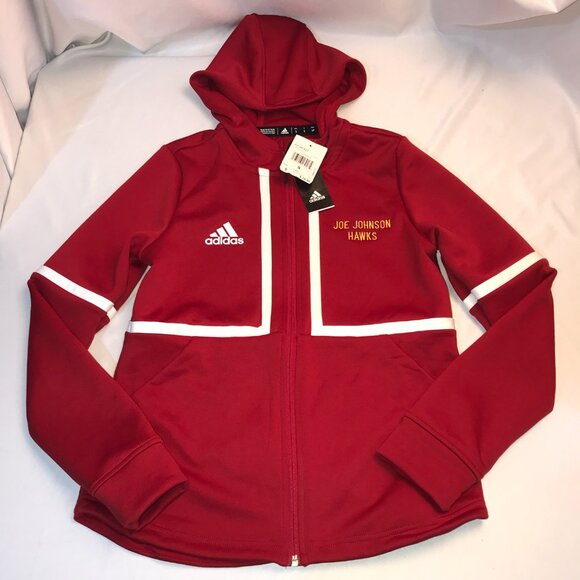 Adidas Women's Under The Lights Full Zip Jacket Red Size Small New With Tags - Picture 1 of 13